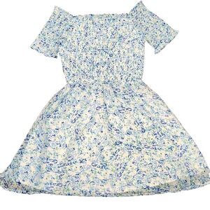 NWT Sadie & Sage Floral Smocked Mini Dress Women's XS 90's Cottagecore Juniors